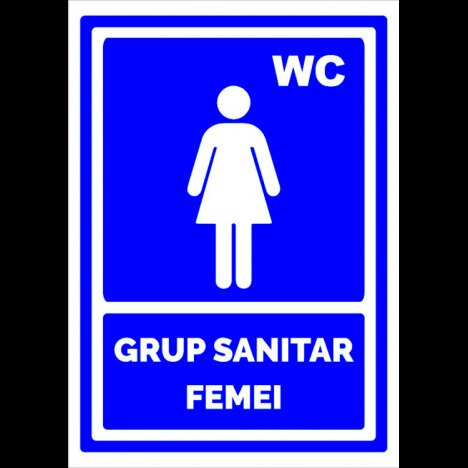 Semn de grup sanitar femei